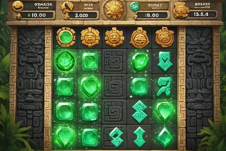 Redesigned Aztec match-3 HUD with clear goals, bright emerald boosters, and improved visual hierarchy